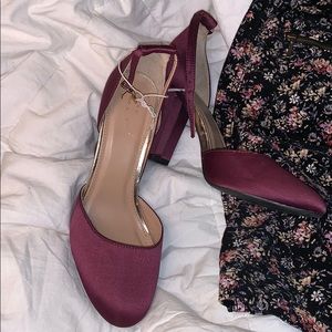 Plum colored heels